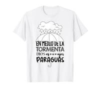 Dios es Mi paraguas en Medio de la tormenta Maglietta