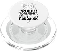 Dios es mi paraguas en medio de la tormenta PopSockets PopGrip per MagSafe