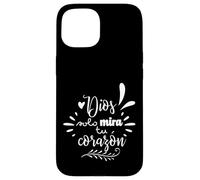 Dios Mira Tu Corazon, Believer Faith God Cross Quotes Custodia per iPhone 15