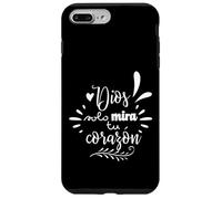 Dios Mira Tu Corazon, Believer Faith God Cross Quotes Custodia per iPhone 7 Plus/8 Plus