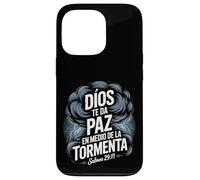 Dios Te Da Paz a Medio de la Tormenta - Salmos 29:11 Custodia per iPhone 13 Pro