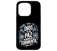 Dios Te Da Paz a Medio de la Tormenta - Salmos 29:11 Custodia per iPhone 15 Pro