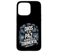 Dios Te Da Paz a Medio de la Tormenta - Salmos 29:11 Custodia per iPhone 15 Pro Max