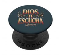 Dios Te Escucha - Versetto della Bibbia spagnola 1 Juan 5:14 PopSockets PopGrip Adesivo