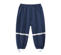 Dioshark Pantaloni Pioggia per Ragazzi Bambini sopra Pantaloni Impermeabili e Antivento Pantaloni Fango Traspiranti Leggeri Riflettenti Non Imbottiti Sovrapantaloni Primavera Asilo per 3-4 Anni, Blu