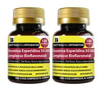 Diosmina Esperidina Complesso Bioflavonoidi 200 Compresse con Vitamina C, Vite Opc, Rusco, Ippocastano | Senza Glutine e Lattosio | Integratore per la Circolazione Gambe Emorroidi Microcircolo