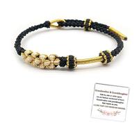 DIOWUS Braccialetto con nodo di ciliegia, con scritta "To My Granddaughter A Link That Can Never Be Undone - Braccialetto per nipote della nonna, regolabile, intrecciato a mano, per donne, gioielli di