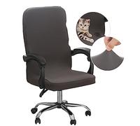 Dioxide Coprisedia da Ufficio, Coprisedie Staccabile Elastica, Fodera per Sedia da Ufficio con Schienale Cerniera Lavabile Universal Quattro Stagioni (Senza Sedia) (Grigio Scuro M)