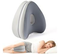 Dioxide Leg Pillow Morbido Cuscino Memory Foam per Gambe Aiuto Posizione Corretta per Dormire Contro Mal di Schiena e Problemi Posturali (Grigio Scuro)