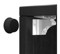 Dioxide Securite Armadietto per bambini, nero, blocco porta di sicurezza Bebe 20 serrature + 4 chiavi senza foratura necessaria o viti 3M incollaggio serratura invisibile blocca porta bambino per