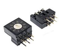 DIP 0-F/16 Ingranaggio 8421C Interruttore di codice a quadrante rotante RV3A-16R-V Codice 3:3 RNUMLIGH