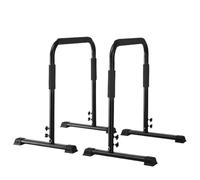 Dip Parallele Stazione for dip in palestra, barre parallele regolabili l'allenamento a casa(Black)