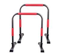 Dip Parallele Supporto for dip regolabile a 3 livelli, multifunzionale, barre parallele pressa il corpo, attrezzatura fitness(Red)