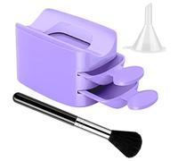 Dip Powder Recycling Tray - Compact Nail Powder Case with Brush, Must-Have Nail Technician Tool | Hand Decoration Supplies for Women, Home Salon Manicure Equipment, Reusable Cosmetic Organizer, Nails