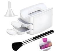 Dip Powder Recycling Tray, Portable Double Layer Powder Tray, 1.53 Inches Nail Portable Decoration Glitter Saver Container, Manicure Tools for Women and Men