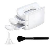 Dip Powder Tray, Recycling Case With Cleaning Brush, Manicure Tools, Nail Decoration Products, Glitter Saver Container Holder For Beginners & Professionals