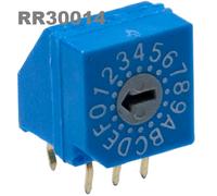 DIP SWITCH Right Angle Rotary Dip Sw. BCD RR30014 0~F Scale 6 PIN (= 20 PEZZI )
