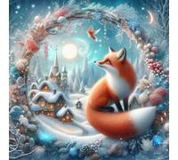 Dipingere coi numeri kit su tela 40x40cm Fox Picture