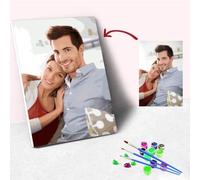 Dipingere Colorare Con I Numeri Adulti, Custom Paint By Numbers, Foto Personalizzate Con Colori E Pennelli (Con Cornice, 40 * 60CM)