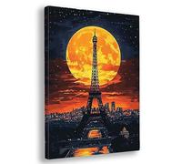 Dipingere con i Numeri Adulti, 30x40cm Dipingere con i Numeri Parigi Kit, DIY Kit di Pittura a Olio Dipinte a Mano per Adulti Principianti, Paint by Numbers per Decorazioni Parete, (Paesaggio), L-97
