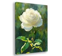 Dipingere con i Numeri Adulti, 30x40cm Dipingere con i Numeri Rosa Kit, DIY Kit di Pittura a Olio Dipinte a Mano per Adulti Principianti, DIY Paint by Numbers per Decorazioni Parete, (Fiori), A-71