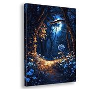 Dipingere con i Numeri Adulti, 50x70cm Dipingere con i Numeri Rosa Kit, DIY Kit di Pittura a Olio Dipinte a Mano per Adulti Principianti, DIY Paint by Numbers per Decorazioni Parete, (Fiore), W-05