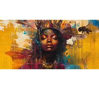 Dipingere con i Numeri Adulti Africa Dipingere con i Numeri Donna Motivo Design, Fai-da-Te Kit di Pittura Acrilica per Bambini Adulti Hobby Creativi per Home Room Decor Regalo 50x100cm-fu153u