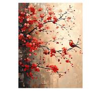 Dipingere con i Numeri Adulti Albero Quadri da Dipingere Numerati Bambini Pianta, Kit Pittura Adulti per Quadri Moderni Soggiorno, Painting by Numbers per Decorazioni Parete Regalo 70 x 95 CM LSJ-1098