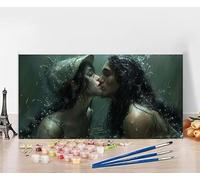 Dipingere Con I Numeri Adulti Amore Dipingere Con I Numeri Moderno Pittura Con I Numeri, Fai Da Te Kit Pittura Adulti Couleur Tela Paintings Kits per Decora la Casa Senza Cornice 50x100cm 8-5733