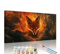 Dipingere con i Numeri Adulti Animale Dipingere con i Numeri Sogno Paint by Numbers Kit con Tela Acrilica e 3 Pennelli, Cornice in legno, Donna Hobby Creativi Regalo, Decor Casa 80x160cm XY#107