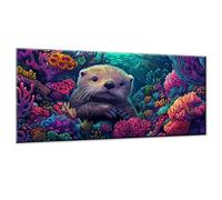 Dipingere con i Numeri Adulti Animale DIY Paint by Numbers Capibara Quadri da Dipingere Numerati con 3 Pennelli e Colori Acrilici, Hobby Creativi Adulti, Idee Regalo Bambini Donna, 20x40cm w0-182