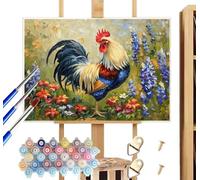 Dipingere con i Numeri Adulti Animali, 80x100 cm, DIY Colorare Paint by Numbers Hobby Creativi Adulti Malen Nach Zahlen Campagna, Quadri da Dipingere Numerati Su Tela per Decorazione Casa Regalo, R793