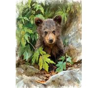 Dipingere con i Numeri Adulti Animali, Foreste Dipingere con i Numeri Bambini DIY Kit, Set Premium con Pennelli, Decorazione Casa & Creativo Regalo di Compleanno, Attività di Tempo libero 50x70cm z-58