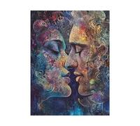 Dipingere con i Numeri Adulti Bacio Fai da te Hobby Creativi Adulti con Colore Tele per Dipingere Astratto 95x70CM 36 Colori Acrilici e Pennello Pittura, Quadri Moderni Soggiorno Regalo Donna 2YH-8071
