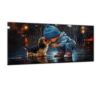 Dipingere con i Numeri Adulti Cane DIY Paint by Numbers Ragazzo Quadri da Dipingere Numerati con 3 Pennelli e Acrilici, Hobby Creativi Adulti, Idee Regalo Bambini, Decorazioni Casa, 20x40cm w0-215