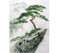 Dipingere con I Numeri Adulti, Cedri Paint By Numbers, Disegni da Colorare per Adulti, Dipingere Numerati, Kit Pittura con Vernici e Pennelli, Decora la Casa Regalo (Senza Cornice 30x60cm) altezza U2