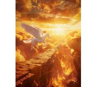 Dipingere Con I Numeri Adulti Cheval Paint by Numbers Nuage Pittura Con I Numeri, Fai Da Te Kit Pittura Adulti Couleur Tela Paintings Kits per Decora la Casa Regalo, Senza Cornice 50x80cm L-5E38