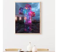 Dipingere con i Numeri Adulti Città Architettura, Paint by Numbers Incluso Colori Acrilici & Pennelli, Pittura ad Olio, Senza Telaio, Kit Pittura Adulti per Decora la Casa 50 x 70cm PjY4719 3-H