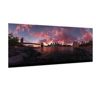 Dipingere con i Numeri Adulti Città, Fai Da Te Paint by Numbers Oceano Quadri da Dipingere Numerati con Telaio Pennelli e Acrilici, Hobby Creativi Adulti, Decorazioni Casa Regalo 45x70cm, d929k