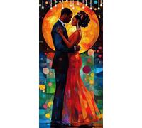 Dipingere con i Numeri Adulti Coppia Paint by Numbers Sogno Quadri da Dipingere Numerati con Pennelli Pittura a Pigmento Acrilico, Senza Cornice, Decorazioni Autunnali, Regalo Donna 100X130cm P0-775