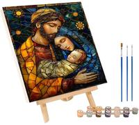 Dipingere con i Numeri Adulti Coppie, Fai Da Te Paint by Numbers Astratto, Dipingere con i Numeri Con Vernici e Pennelli, Hobby Creativi Adulti, Decorazione Casa, Regalo Donna 70x95cm N-3459