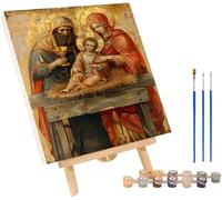 Dipingere con i Numeri Adulti Coppie, Fai Da Te Paint by Numbers Astratto, Dipingere con i Numeri Con Vernici e Pennelli, Hobby Creativi Adulti, Decorazione Casa, Regalo Donna 70x95cm S-3061