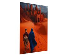 Dipingere con i Numeri Adulti Deserto, Dipingi con i Numeri su Tela con Colori Acrilici e Pennelli Città, Hobby Creativi Adulti Quadri Moderni Soggiorno per Decorazioni Parete 50 x 35 cm Model-05799