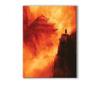 Dipingere con i Numeri Adulti Deserto, DIY Architettura Quadri da Dipingere Numeri con Telaio 90x120cm, Paint by Numbers con 3 Pennelli e Vernice Acrilica, Idee Regalo Donna Decorazioni Casa 0R-711