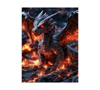 Dipingere con i Numeri Adulti Drago Fai da te Hobby Creativi Adulti con Colore Tele per Dipingere Fantasia 135x100CM 36 Colori Acrilici e Pennello Pittura, Quadri Moderni Soggiorno Regalo 2YH-12254