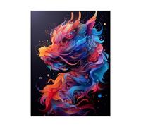 Dipingere con i Numeri Adulti Drago Fai da te Hobby Creativi Adulti con Colore Tele per Dipingere Fantasia 80x60CM 36 Colori Acrilici e Pennello Pittura,Quadri Moderni Soggiorno Regalo Donna 2YH-13232