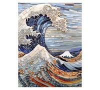 Dipingere con i Numeri Adulti Fare surf Quadri da Dipingere Numerati Bambini Onde, Kit Pittura Adulti per Quadri Moderni Soggiorno, Painting by Numbers per Decorazioni Parete Regalo 60 x 80 cm LSJ1881
