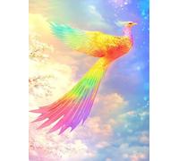 Dipingere con i Numeri Adulti Fenice Paint by Numbers Sogno Colorare con i Numeri Hobby Creativi Adulti con 3 Pennelli Colori Acrilici per Dipingere, Decorazioni Casa, Regalo Donna 60x80 cm -zjn25079S