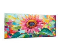 Dipingere con i Numeri Adulti Fiore DIY Paint by Numbers Pianta Quadri da Dipingere Numerati con 3 Pennelli e Acrilici, Hobby Creativi Adulti, Idee Regalo Bambini, Decorazioni Casa, 20x40cm w0-328