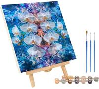 Dipingere con i Numeri Adulti Fiore, Paint by Numbers Kits Sogno, Fai-da-Te Hobby Creativi Adulti, Dipingere con i Numeri con Vernici e Pennelli, per Decorazioni Casa, Regalo Donna 60x80 cm 3-6751